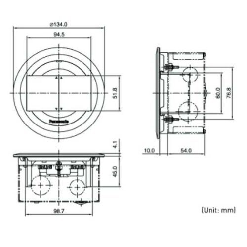 Ổ cắm âm sàn Panasonic DU81931HTK‑1