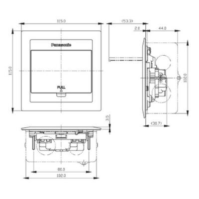 Ổ cắm âm sàn DUFS1200LTH-1