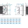 Quạt hút âm tường Panasonic FV‑30AL9-Kich thuoc