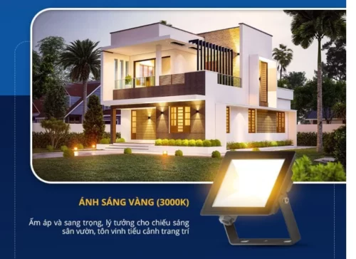 Đèn chiếu pha LED Panasonic màu ấm